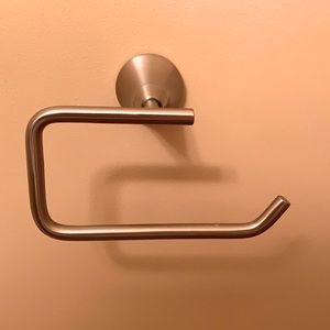 AquaBrass Toilet Paper Holder in Brushed Nickel